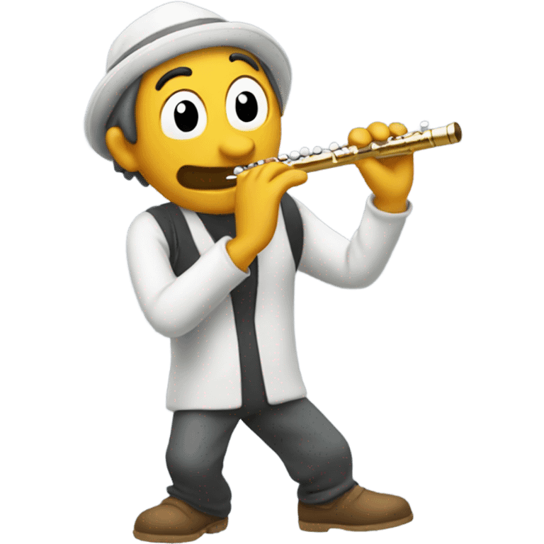 Goofy playing a flute emoji