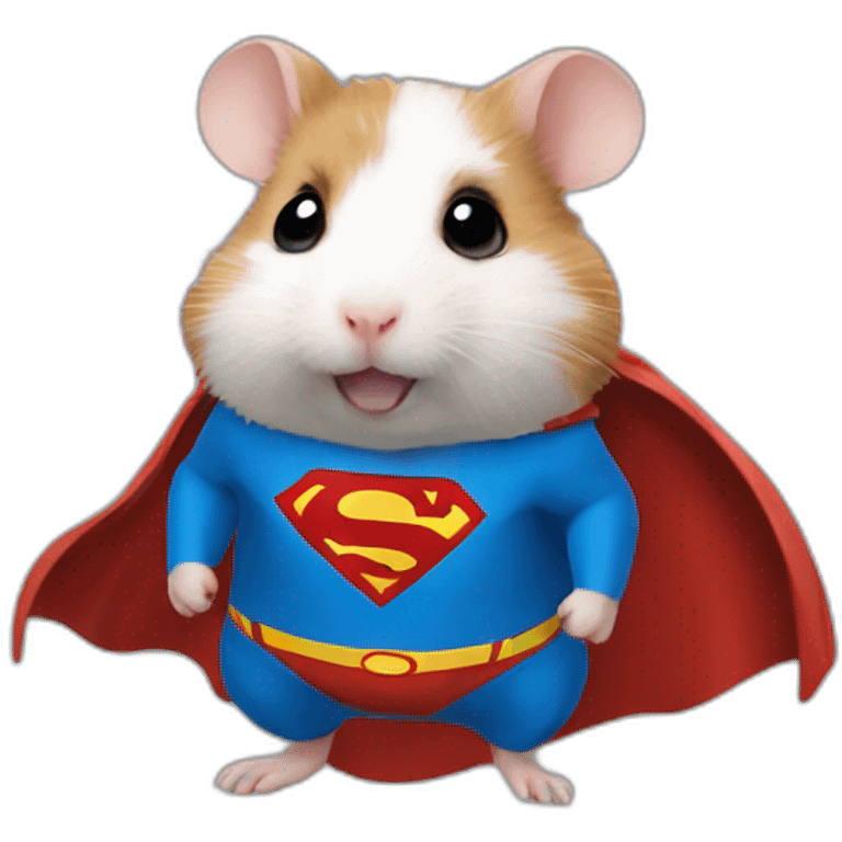 Superman hamster emoji