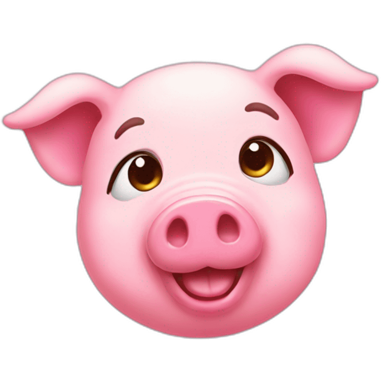 pink pig cute emoji