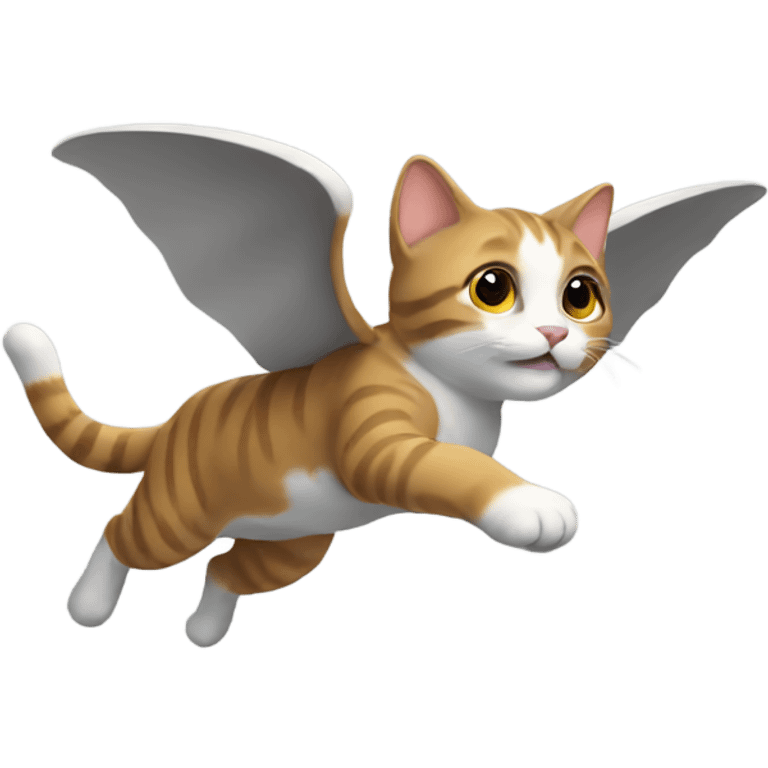 Cat flying emoji