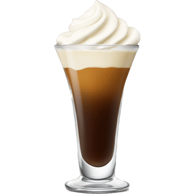 liquor shot with coffe and wipped cream emoji