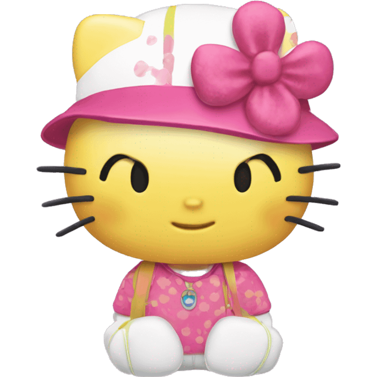 Summer Hello Kitty emoji