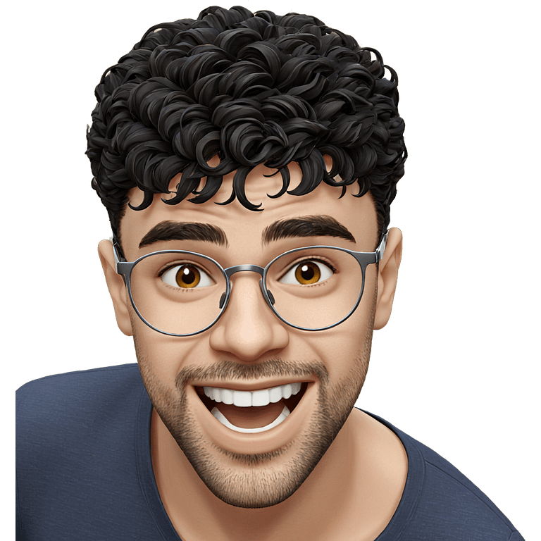 smiling male portrait outdoors emoji