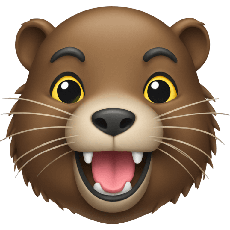 beaver with google emoji