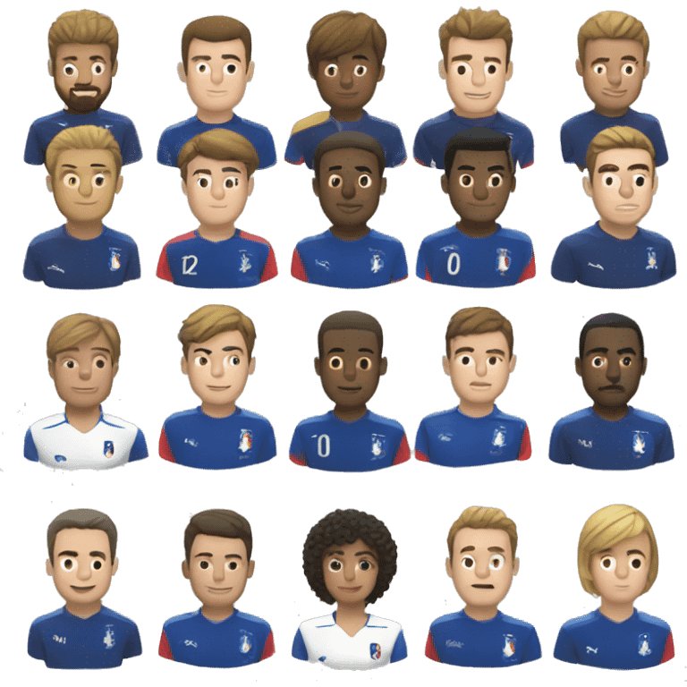 Équipe de France football  emoji