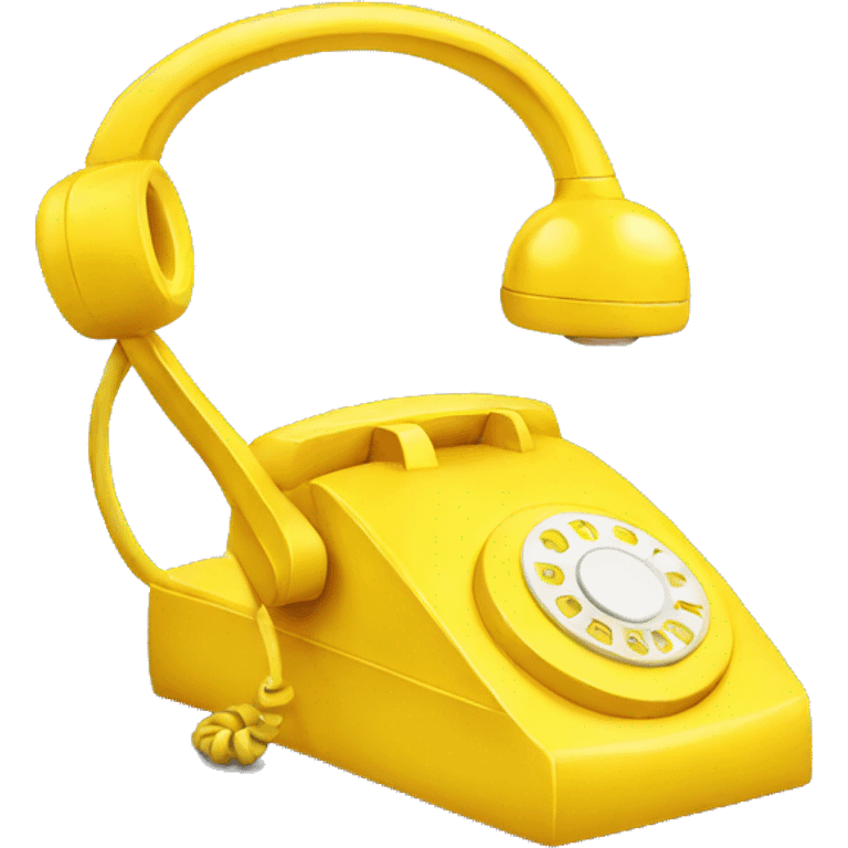 yellow phone emoji