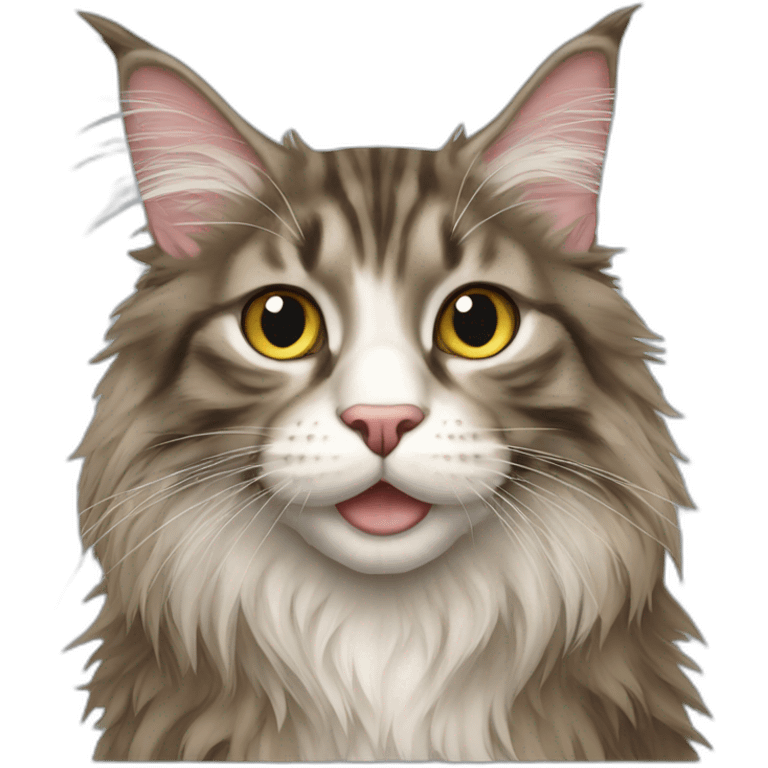 Maine Coon cat emoji