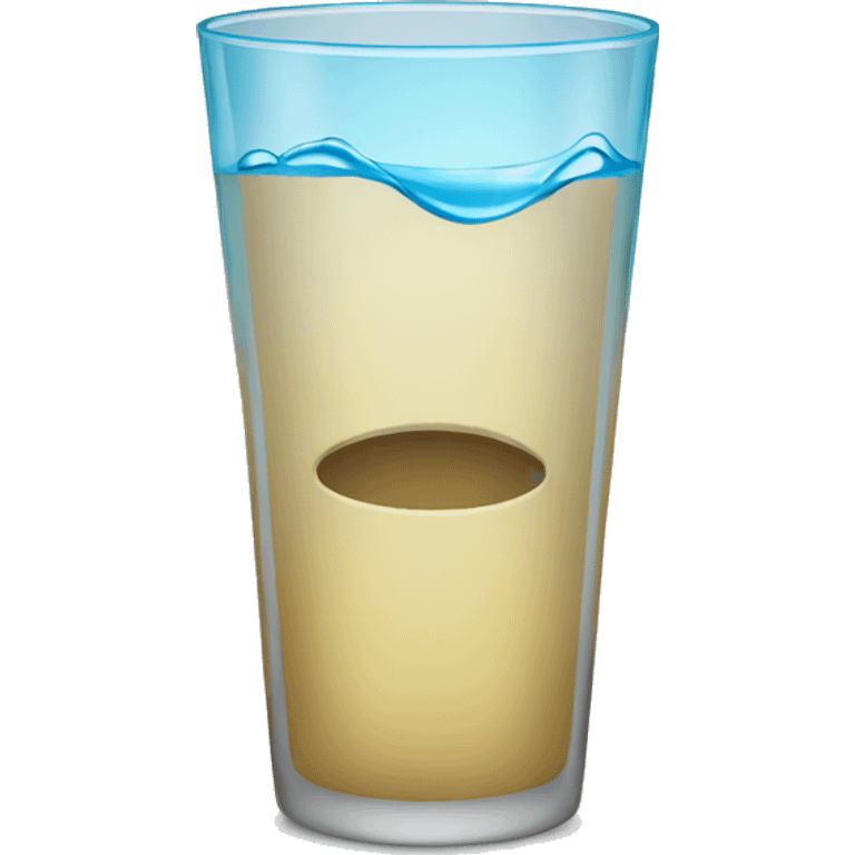 Vaso con agua emoji