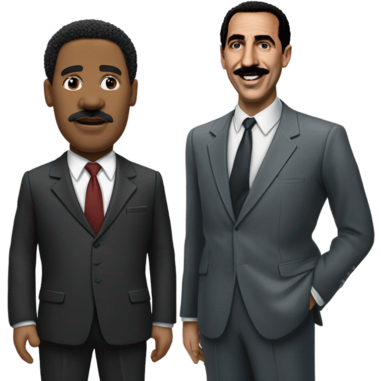 martin luther king jr with borat emoji