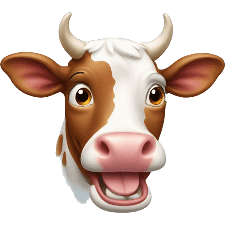 Laughing cow emoji