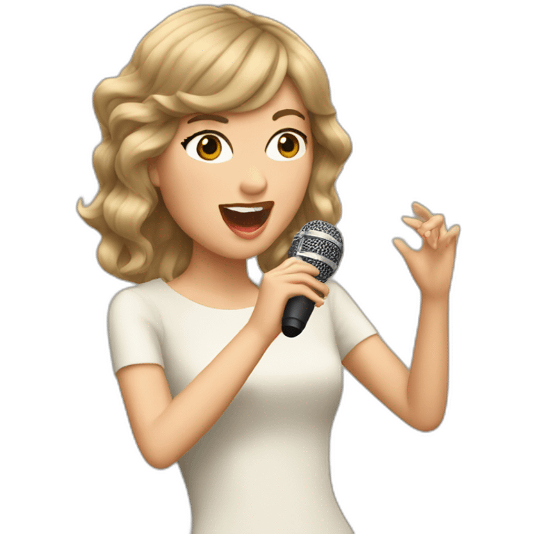 taylor swift singing emoji