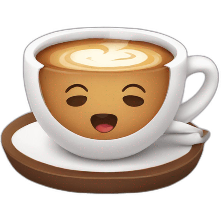 kawaii cup of coffee emoji