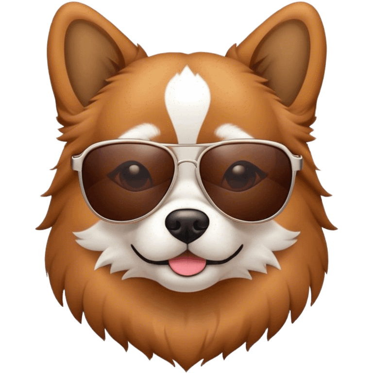 Dog with sunglasses  emoji