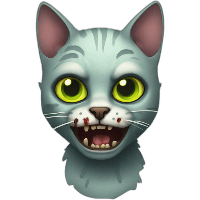 cat zombie emoji