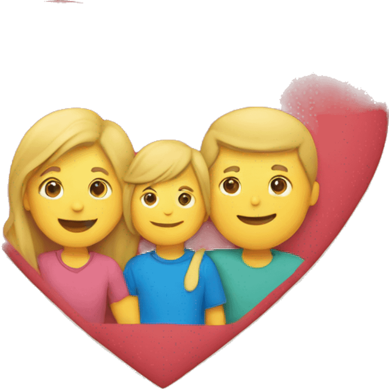 postcard with heart for parents  emoji