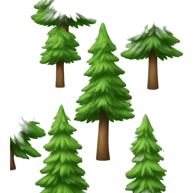 pine trees emoji