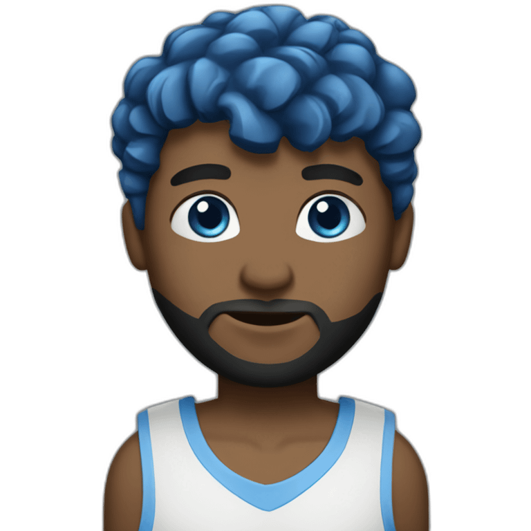 white-man-braun-hair-blues-eyes-blue-basketball-player emoji