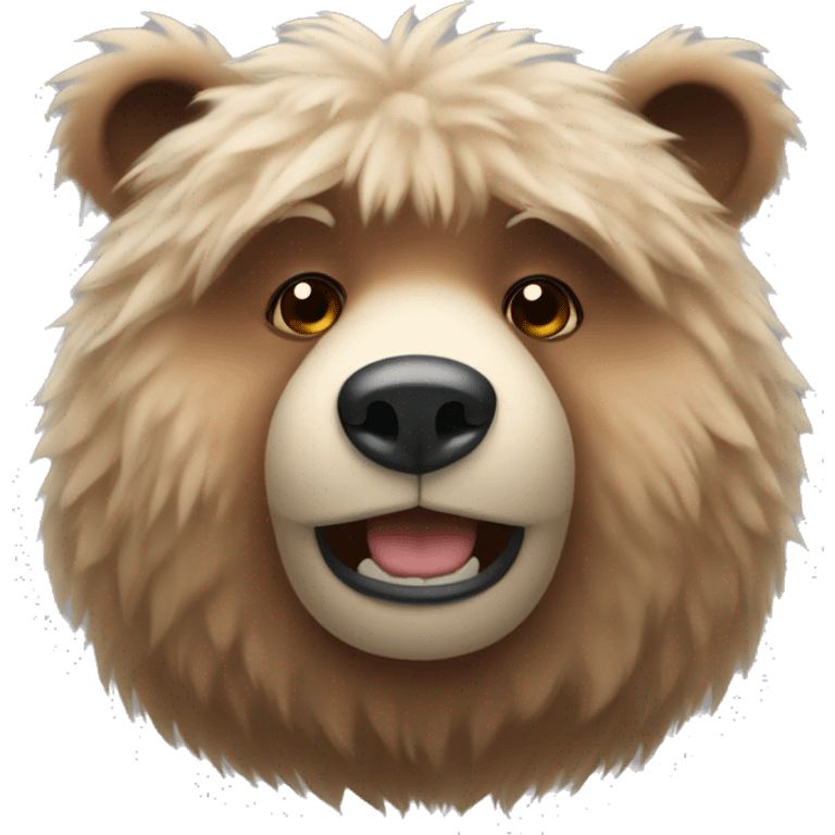 Fluffy bear emoji