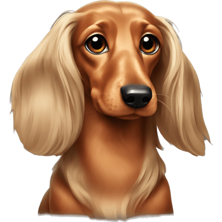 long hair dachshund emoji