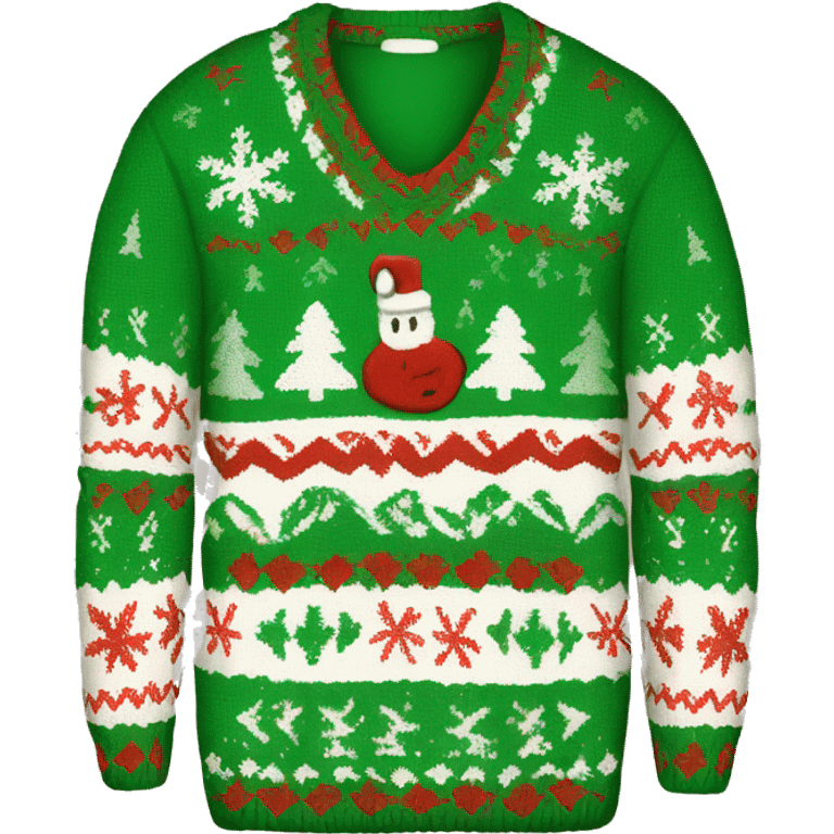 ugly christmas sweater emoji