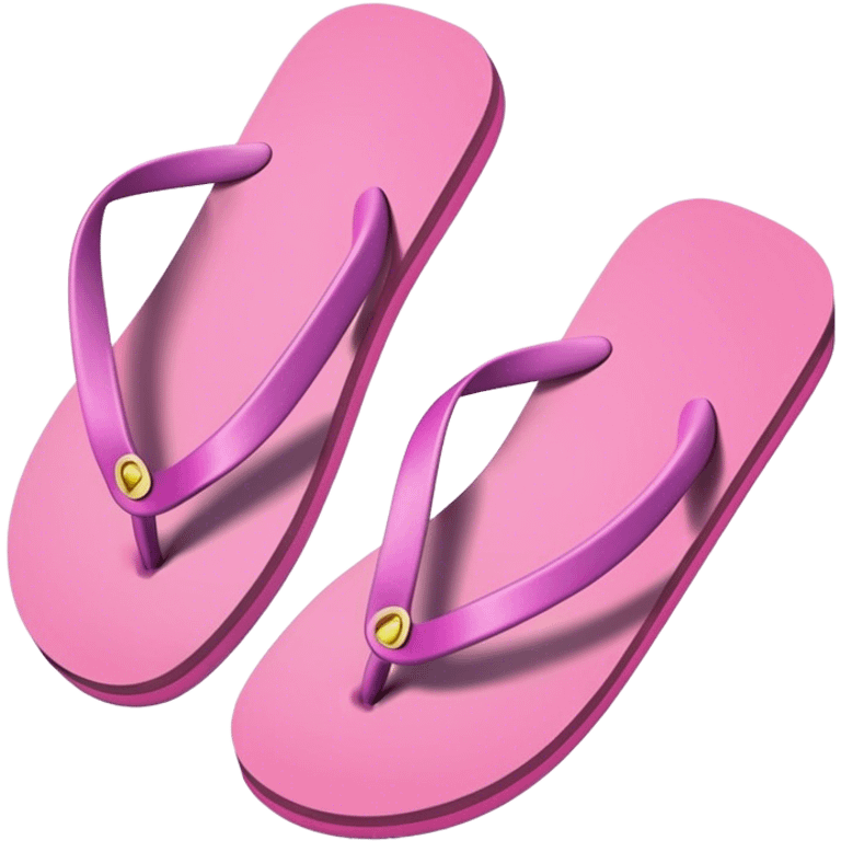 Cute beach flip flops emoji