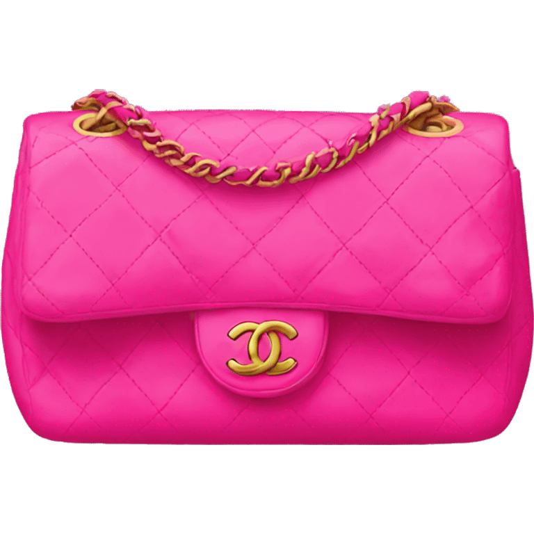 bright pink chanel bag emoji