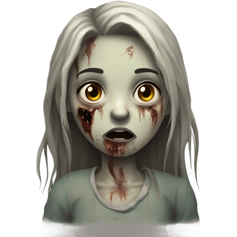 Zombie girl emoji