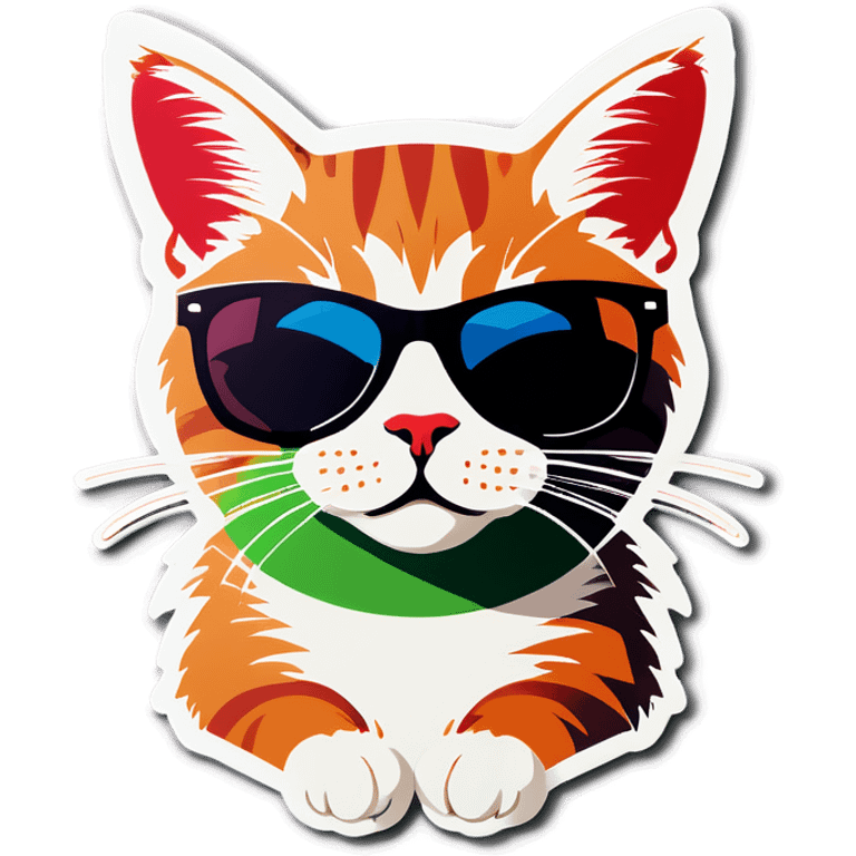 Cat with sunglasses emoji