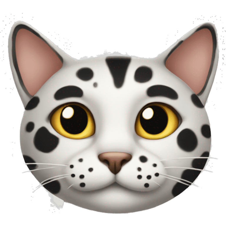 Cat with spots emoji