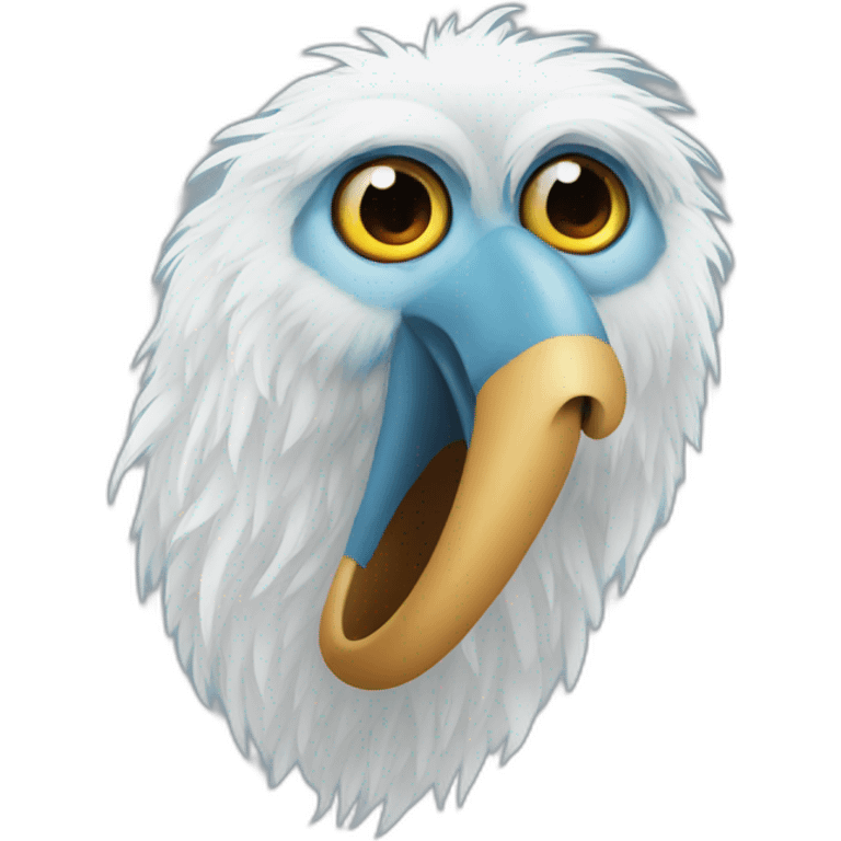 yetti bird long nose emoji