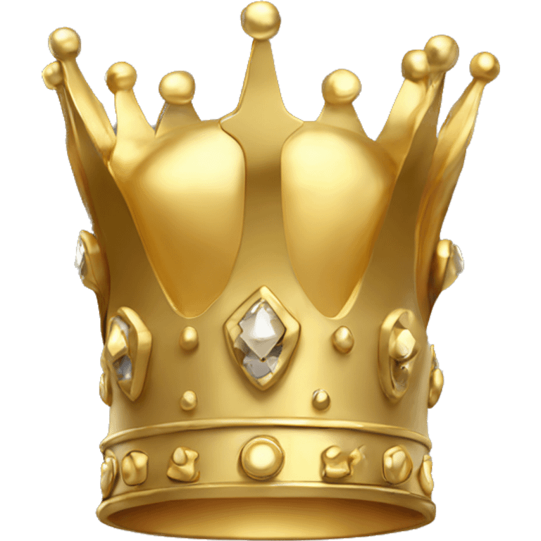 3d gold crown emoji