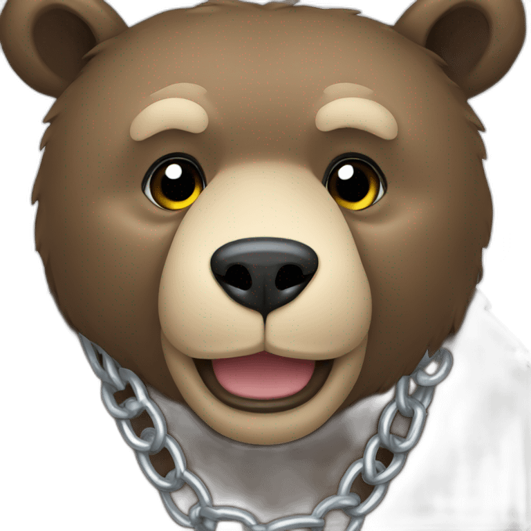 bear-wearing-a-chain emoji