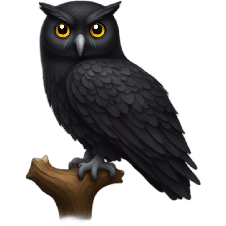 Black Owl emoji