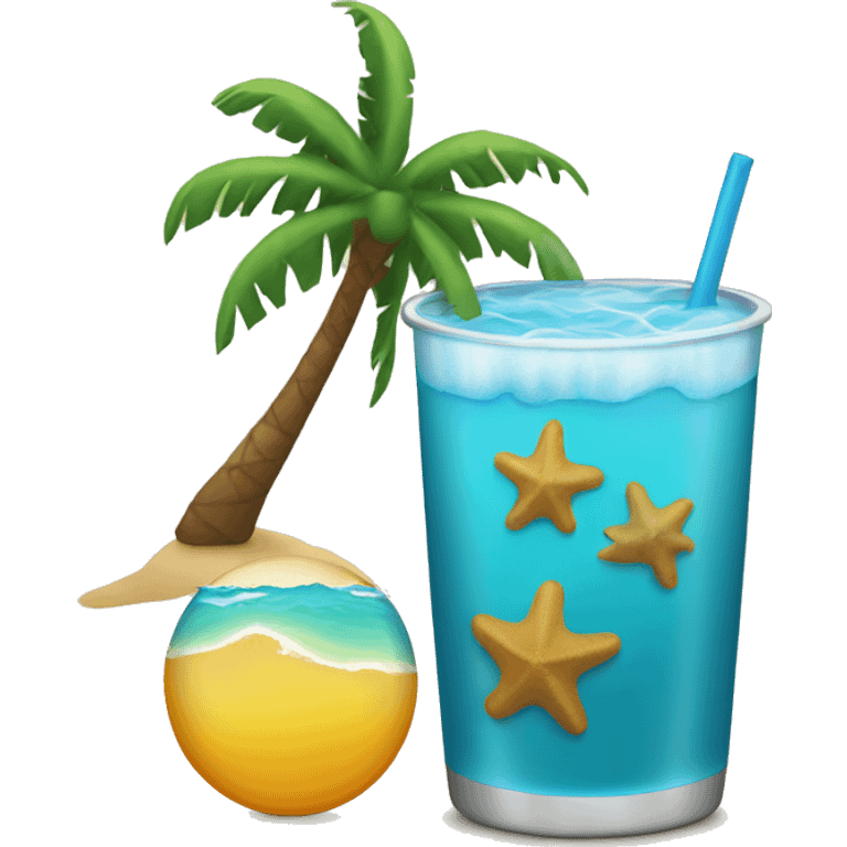 Travel sea sun emoji drinks  emoji