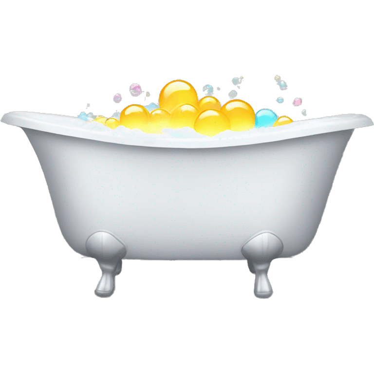 bath tub filled with bubbles emoji