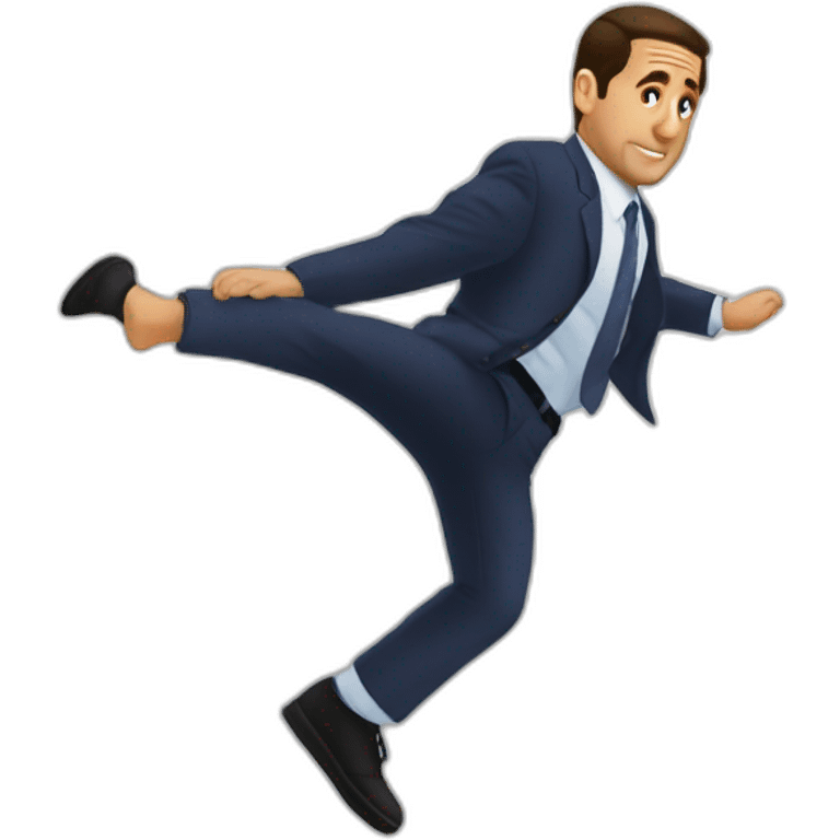 michael scott parkour jump emoji