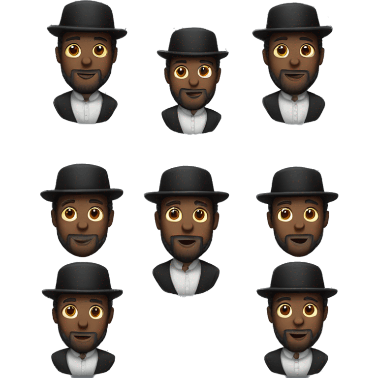 Black Jewish rabbi emoji