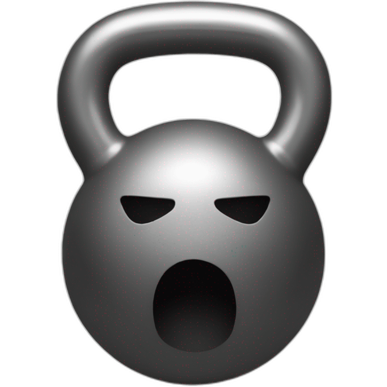 heavy kettlebell without face emoji