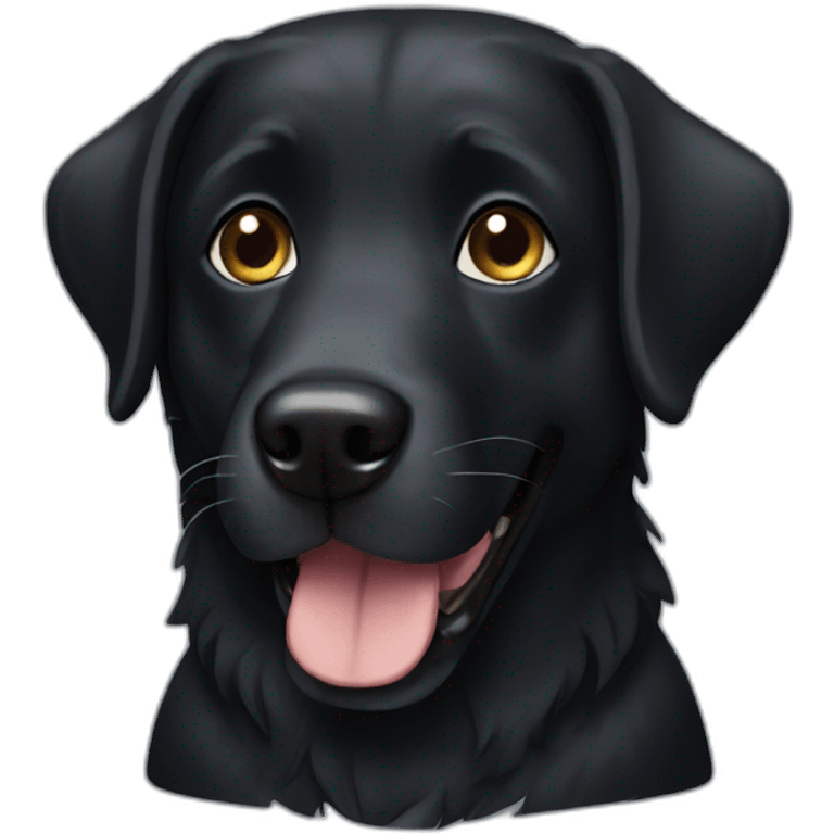 Black dog emoji