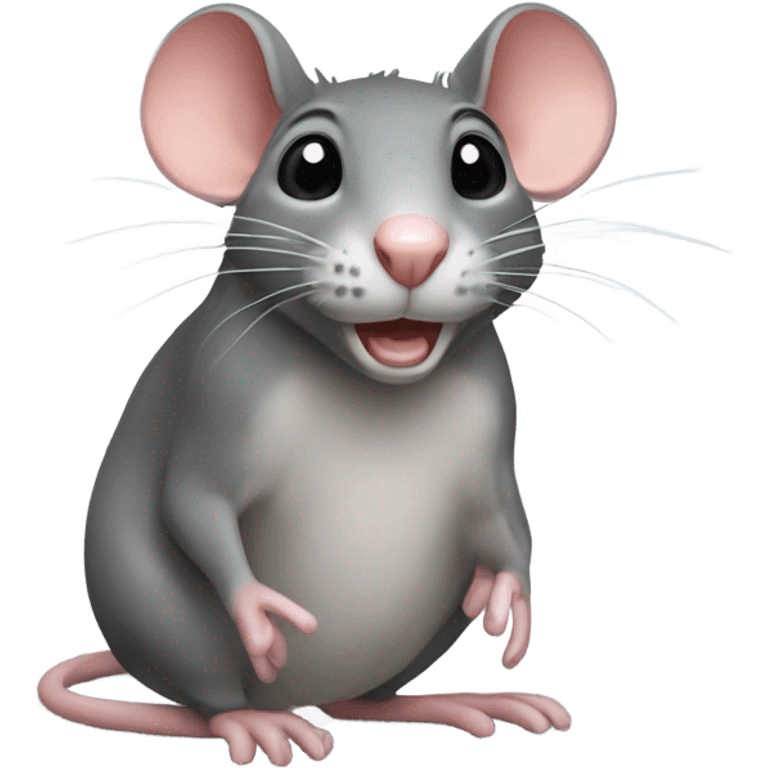 A rat in a tootoo emoji