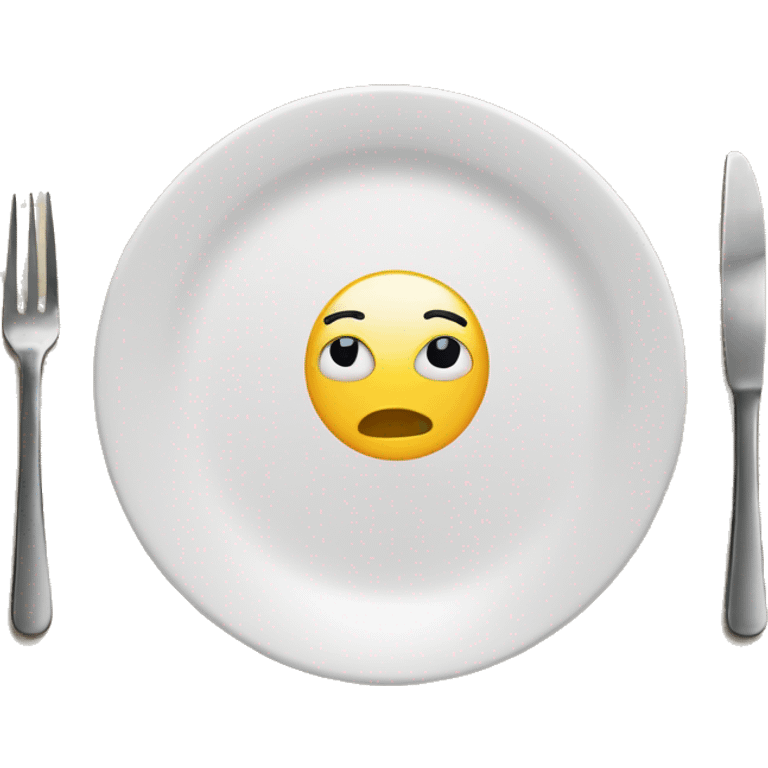 empty plate floating emoji