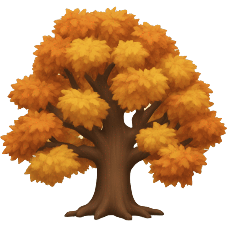 Autumn tree emoji