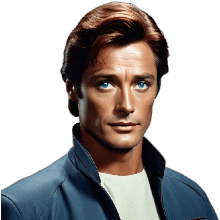 Alain delon blue eyes red hair space explorer emoji