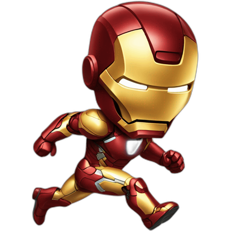 René running iron man emoji