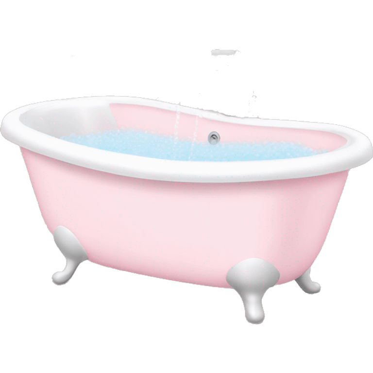 Pale pink Bubble bath emoji