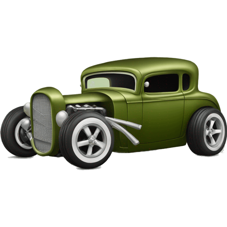 olive green hot rod emoji