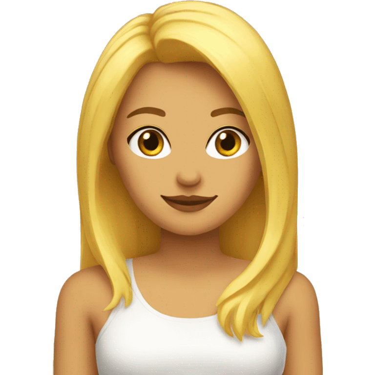 chica rubia emoji