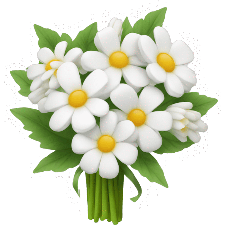 white flower bouquet  emoji