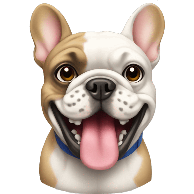 french bulldog boxing  emoji