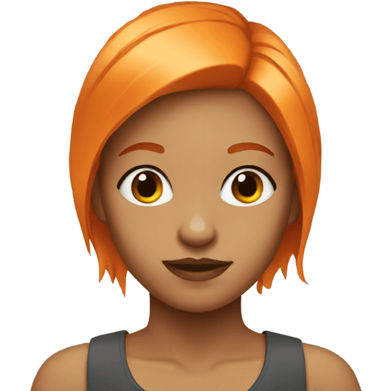 girl with orange hair emoji